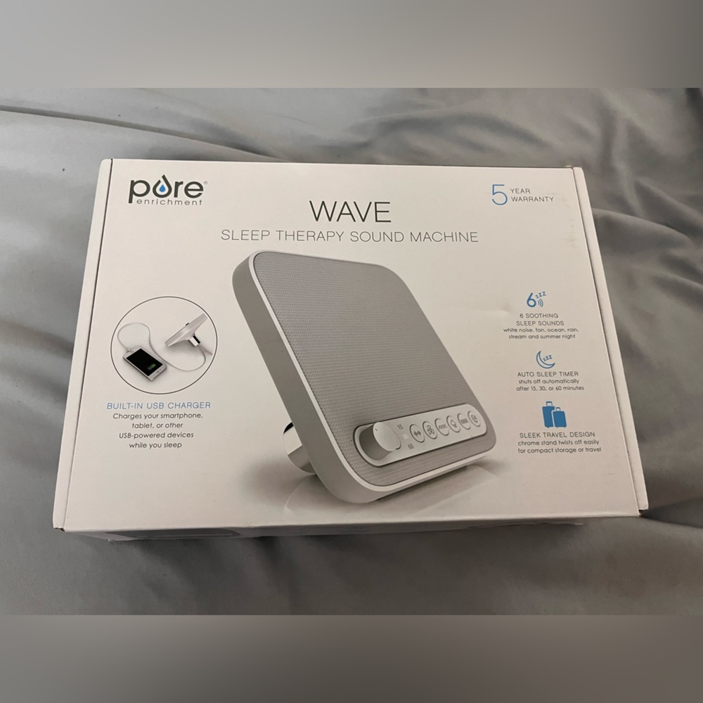 Wave sleep therapy sound machine